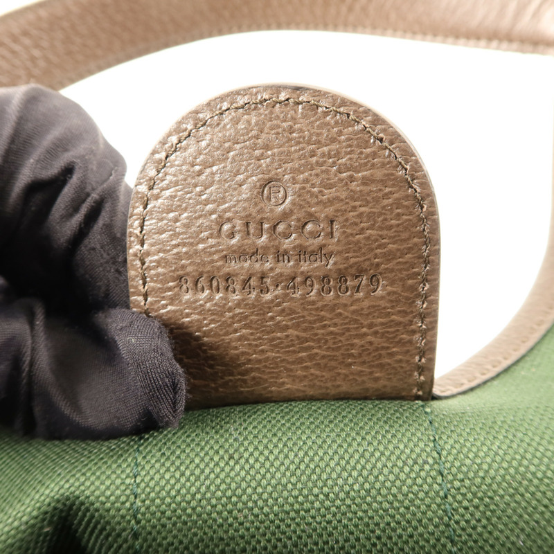 GUCCI 帆布Giglio Small Tote Bag金扣手挽肩背兩用袋-6