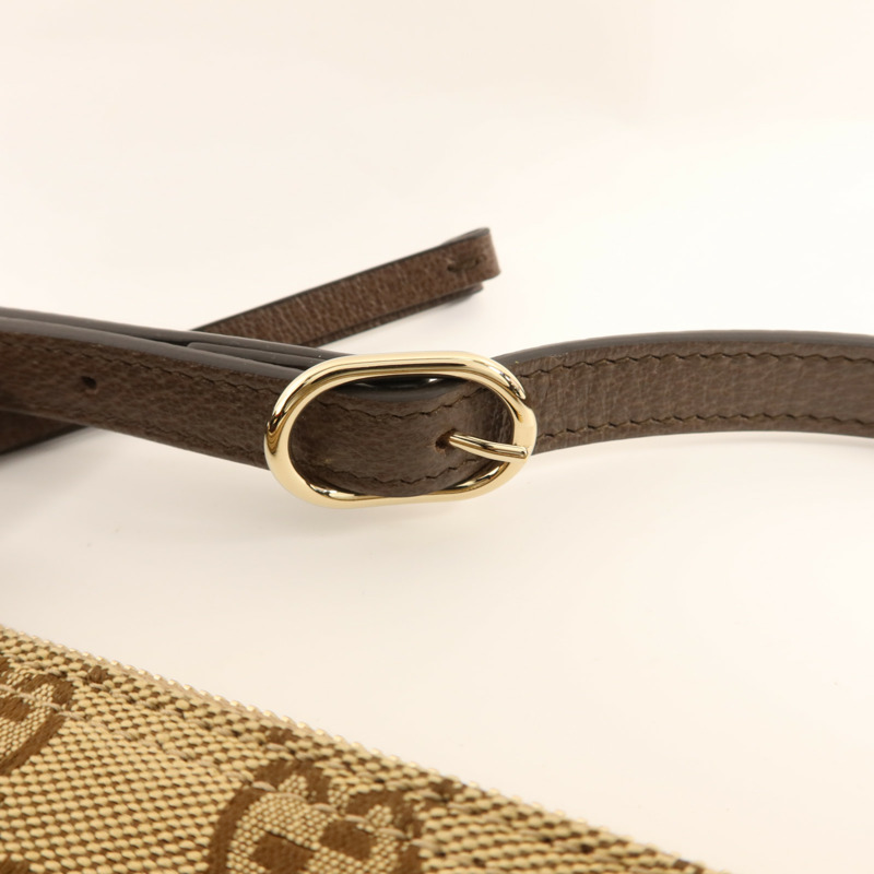 GUCCI 帆布Giglio Small Tote Bag金扣手挽肩背兩用袋-8