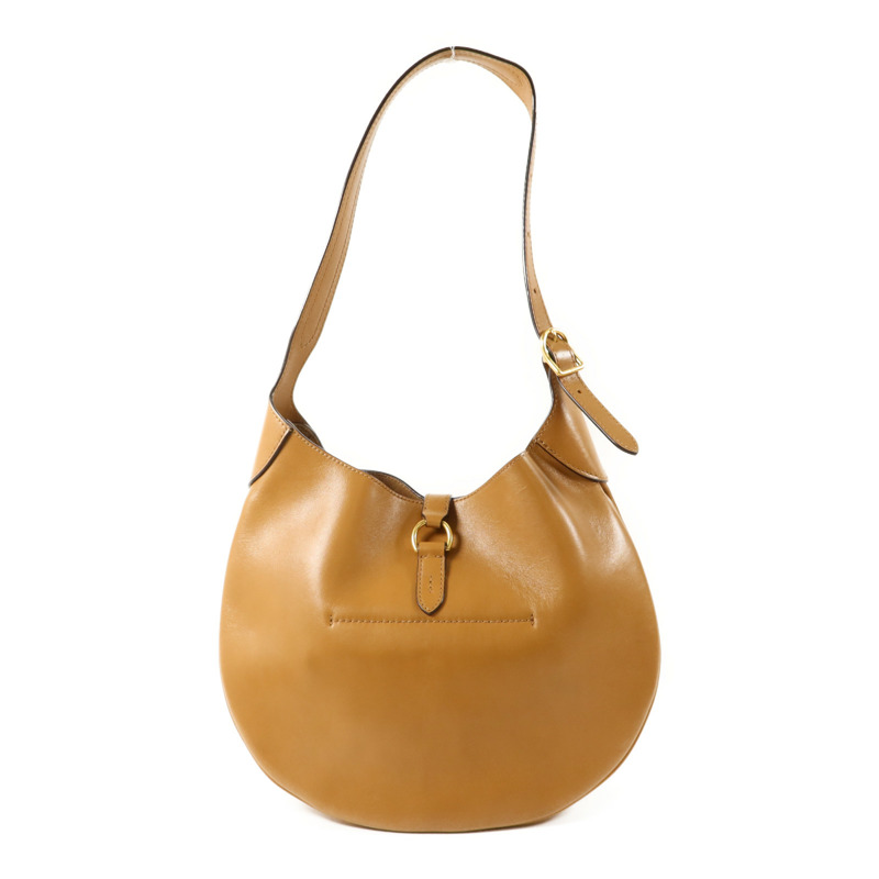 Polo 牛皮皮革Handbag手扣手挽袋-1