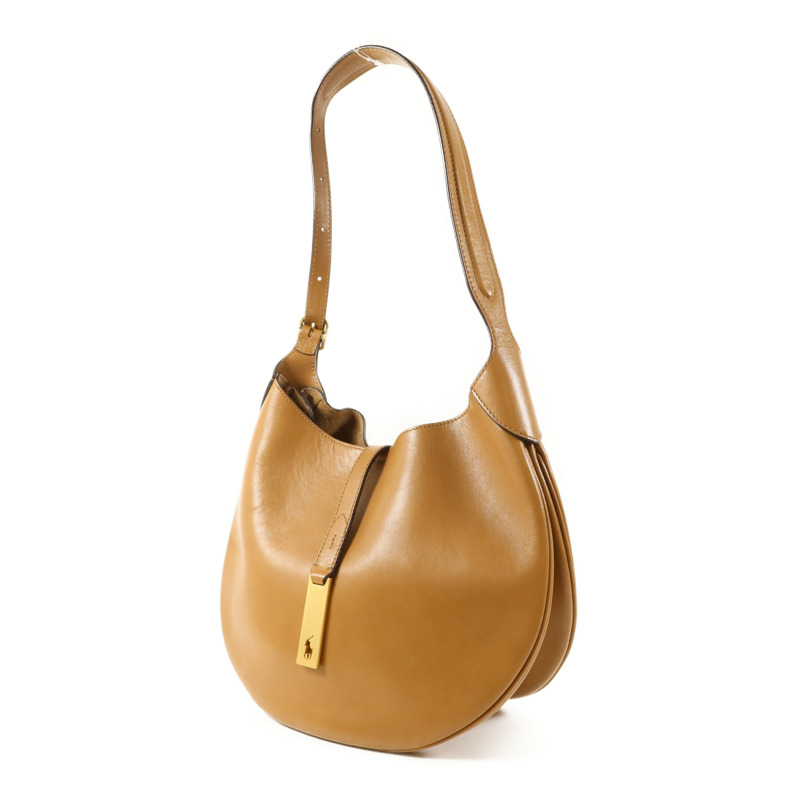 Polo 牛皮皮革Handbag手扣手挽袋-2