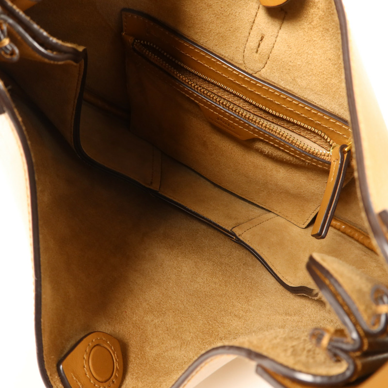 Polo 牛皮皮革Handbag手扣手挽袋-4