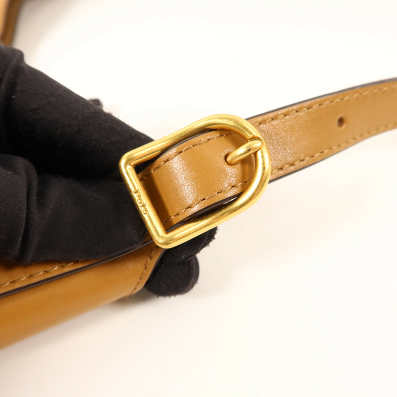 Polo 牛皮皮革Handbag手扣手挽袋-6