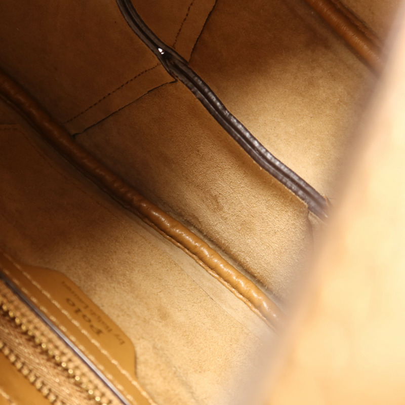 Polo 牛皮皮革Handbag手扣手挽袋-15