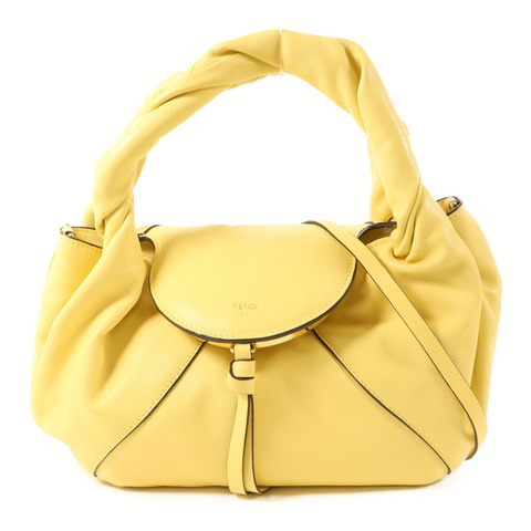 FENDI 牛皮皮革Spy Small金扣手挽肩背兩用袋