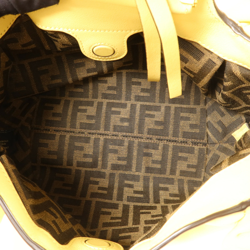 FENDI 牛皮皮革Spy Small金扣手挽肩背兩用袋-5