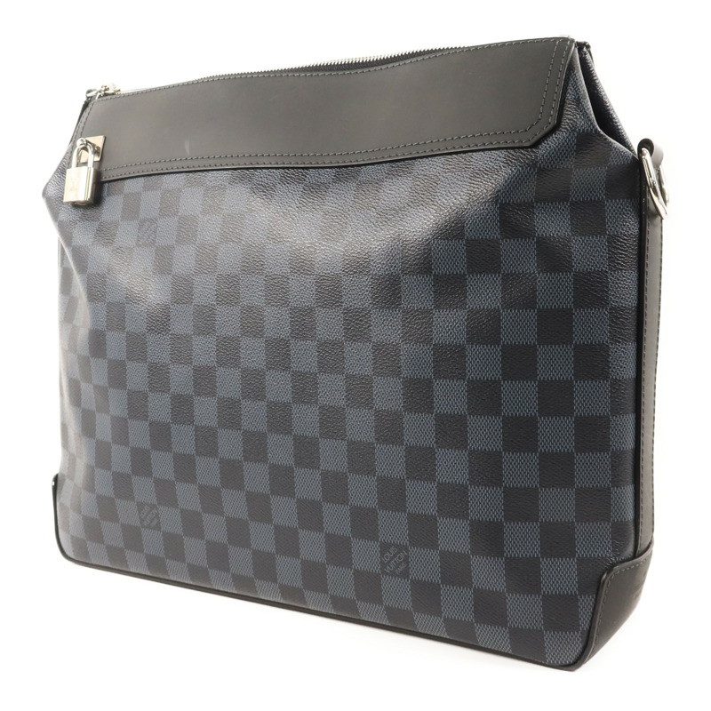 LOUIS VUITTON Damier Cobalt Greenwich Messenger Bag銀扣肩背袋-2