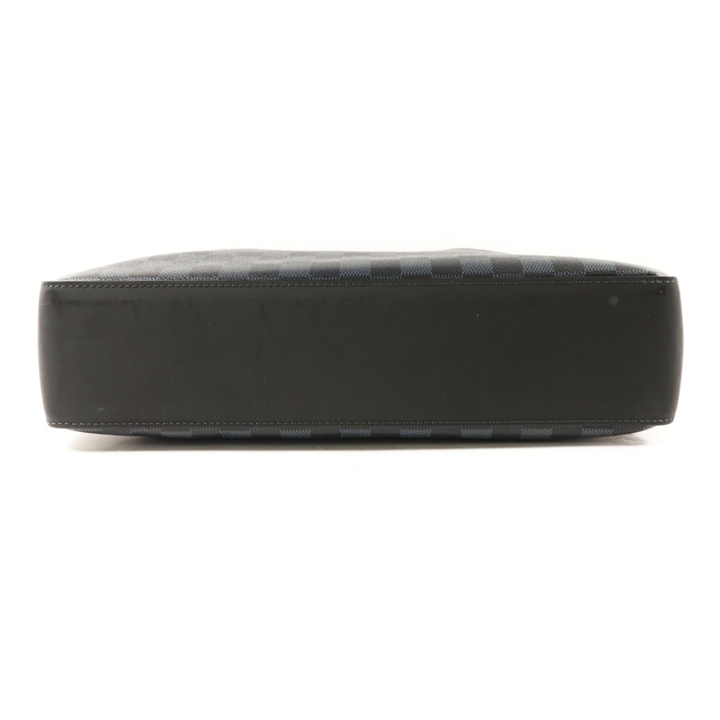 LOUIS VUITTON Damier Cobalt Greenwich Messenger Bag銀扣肩背袋-3