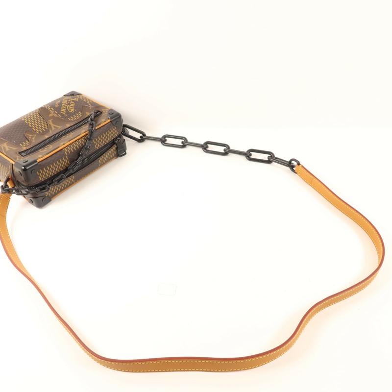 LOUIS VUITTON Damier Giant Ebene × Nigo Mini Soft Trunk肩背袋-4