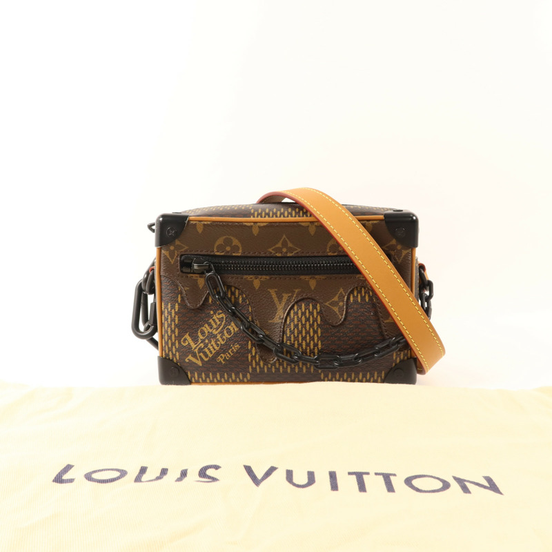 LOUIS VUITTON Damier Giant Ebene × Nigo Mini Soft Trunk肩背袋-18