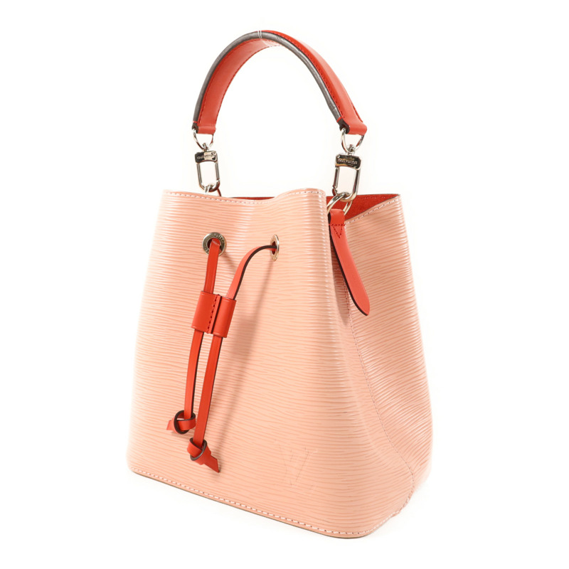 LOUIS VUITTON Epi Neo Noe BB銀扣手挽肩背兩用袋/Rose Ballerine-2