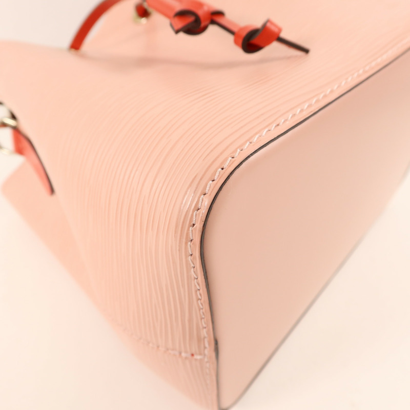 LOUIS VUITTON Epi Neo Noe BB銀扣手挽肩背兩用袋/Rose Ballerine-11