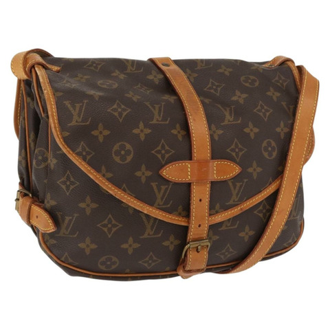 路易威登 Monogram Saumur 30 肩背包 M42256 LV Auth am10631