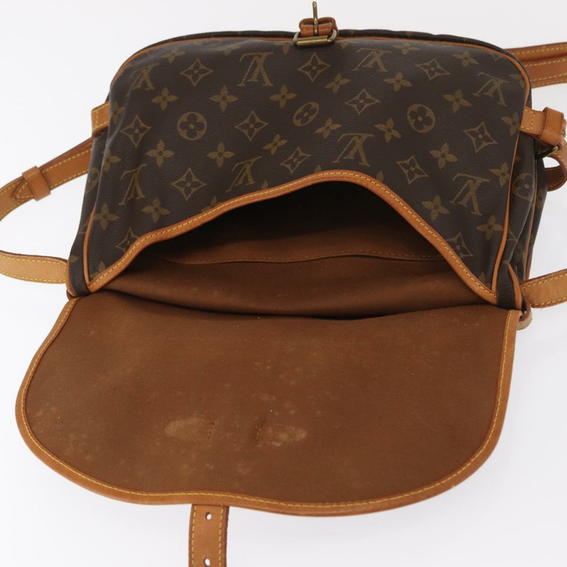 【日本直送】路易威登 Monogram Saumur 30 肩背包 M42256 LV Auth am10631-8