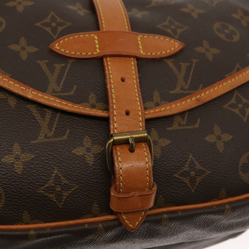 【日本直送】路易威登 Monogram Saumur 30 肩背包 M42256 LV Auth am10631-18