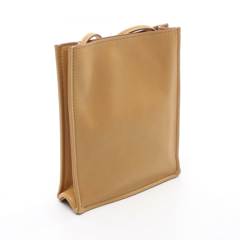 THE ROW Togo 小斜背包,棕色皮革,二手女款-1