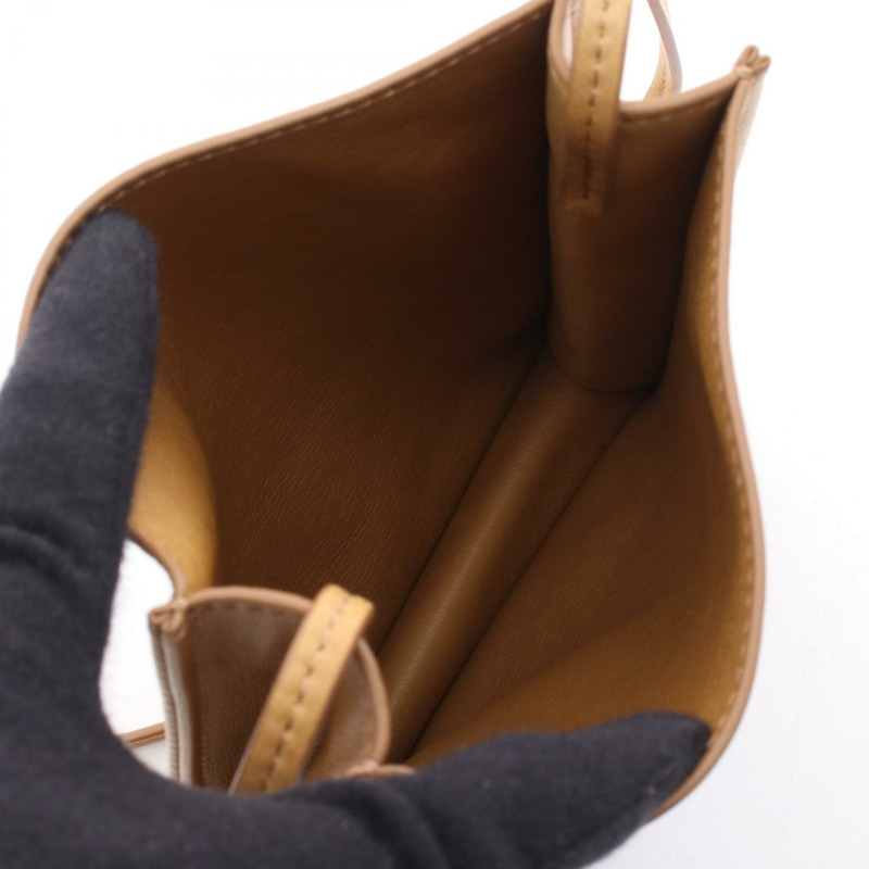 THE ROW Togo 小斜背包,棕色皮革,二手女款-2