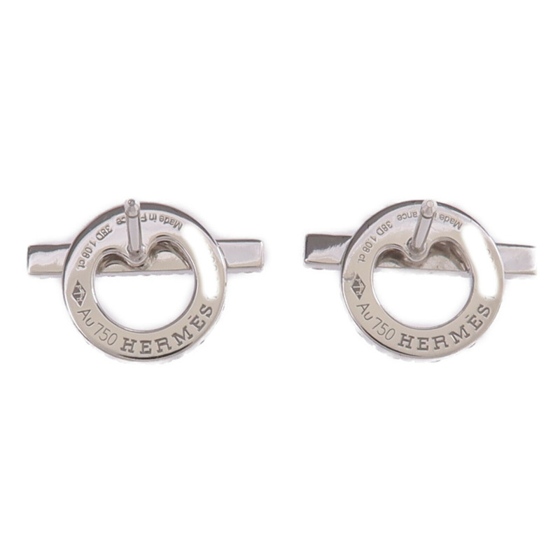 HERMES 18K白金Finesse Earrings鑽石耳環-2