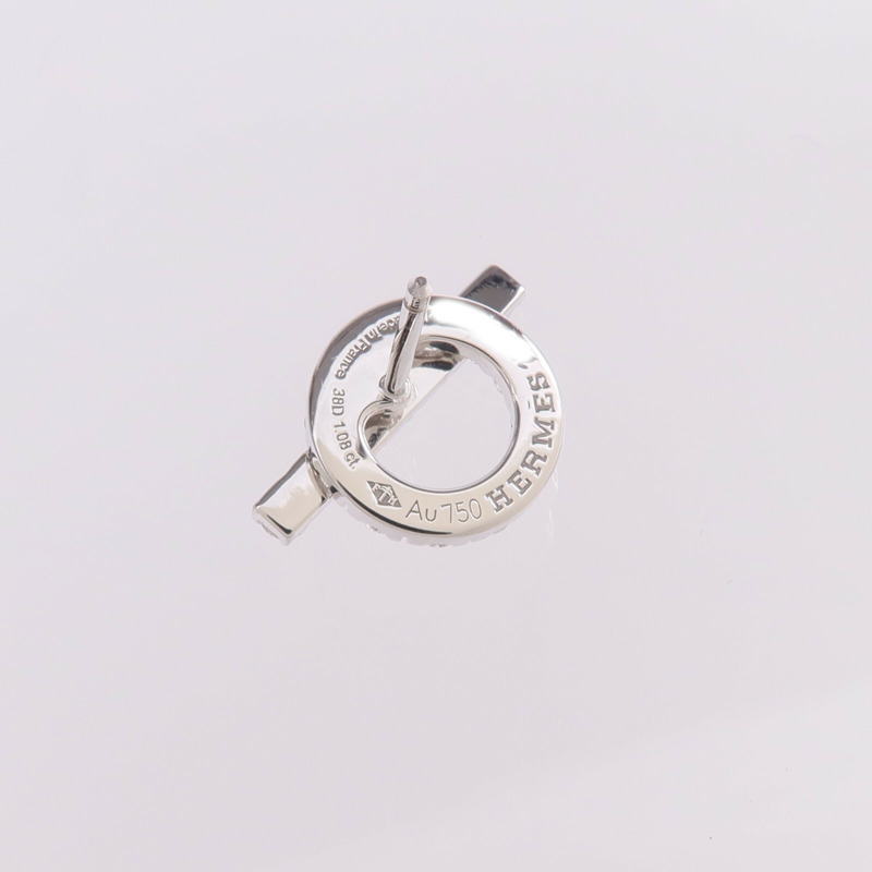 HERMES 18K白金Finesse Earrings鑽石耳環-5