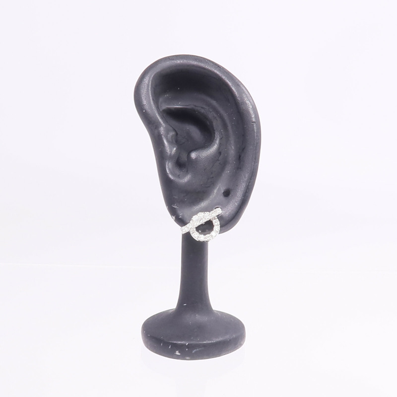 HERMES 18K白金Finesse Earrings鑽石耳環-7