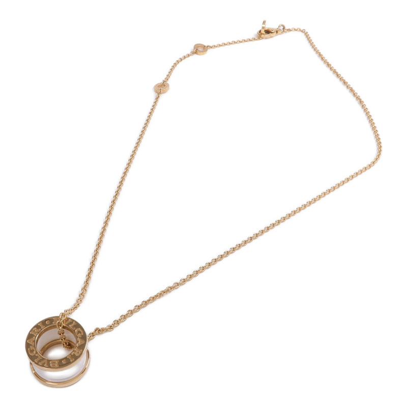 BVLGARI 18K玫瑰金/陶瓷B.zero1 Necklace項鍊-3