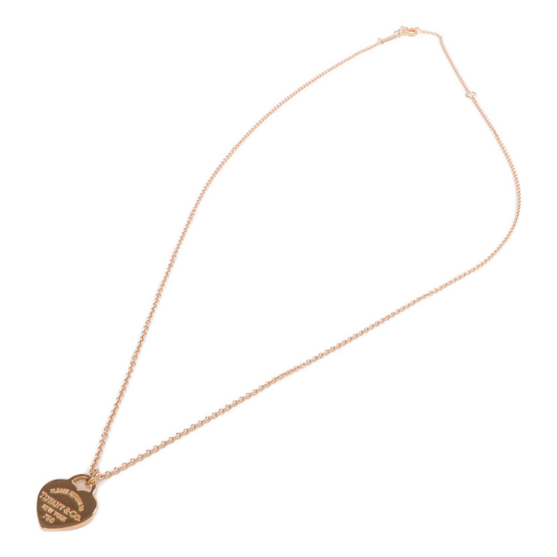 TIFFANY＆CO 18K玫瑰金Return to Tiffany Heart Tag Pendant項鍊-3