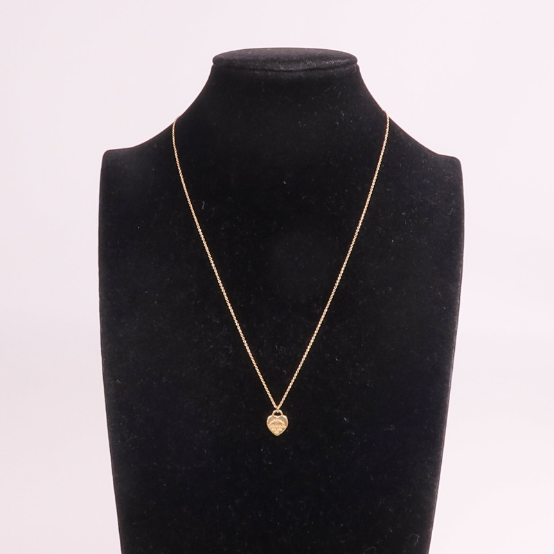 TIFFANY＆CO 18K玫瑰金Return to Tiffany Heart Tag Pendant項鍊-9