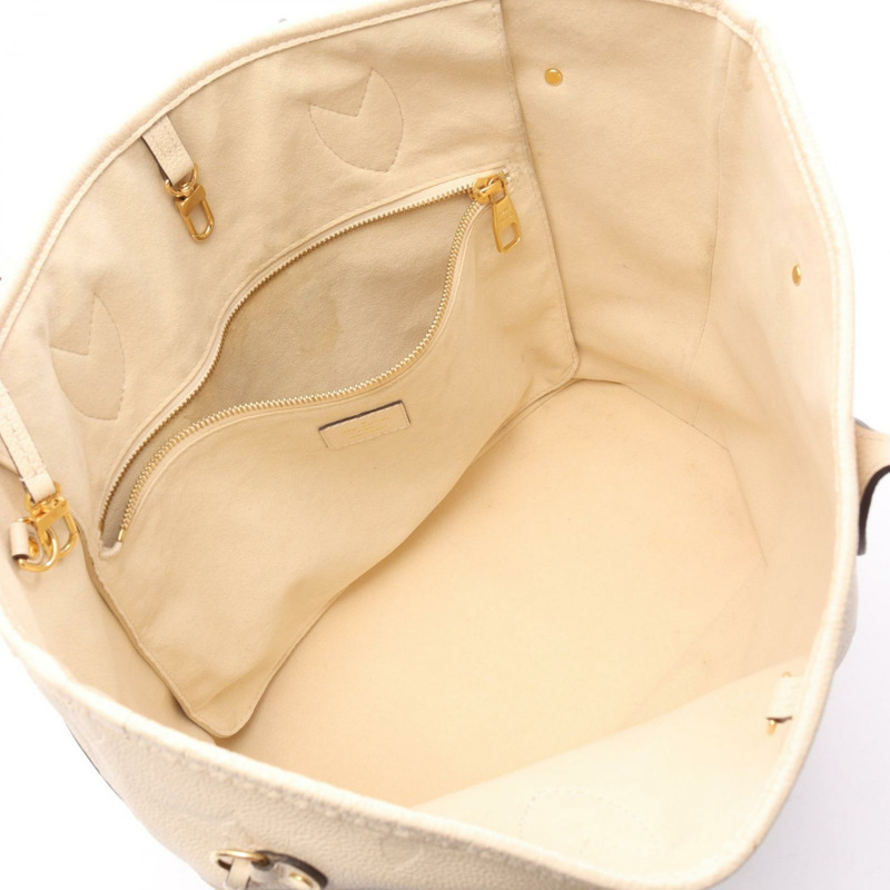 路易威登 Neverfull MM 手提包 M46676 Monogram 印花皮革 米色 二手-2
