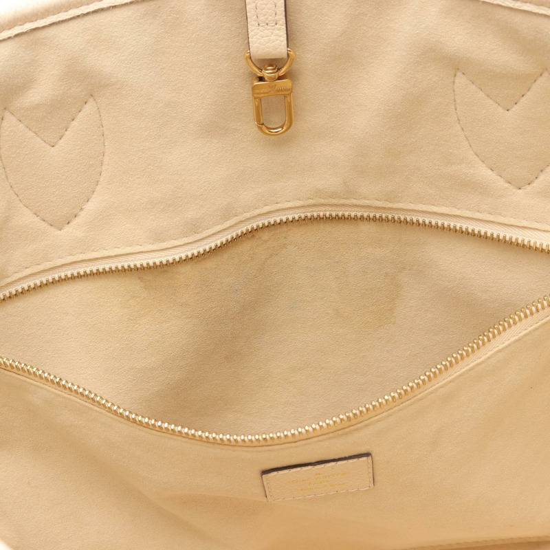 路易威登 Neverfull MM 手提包 M46676 Monogram 印花皮革 米色 二手-4