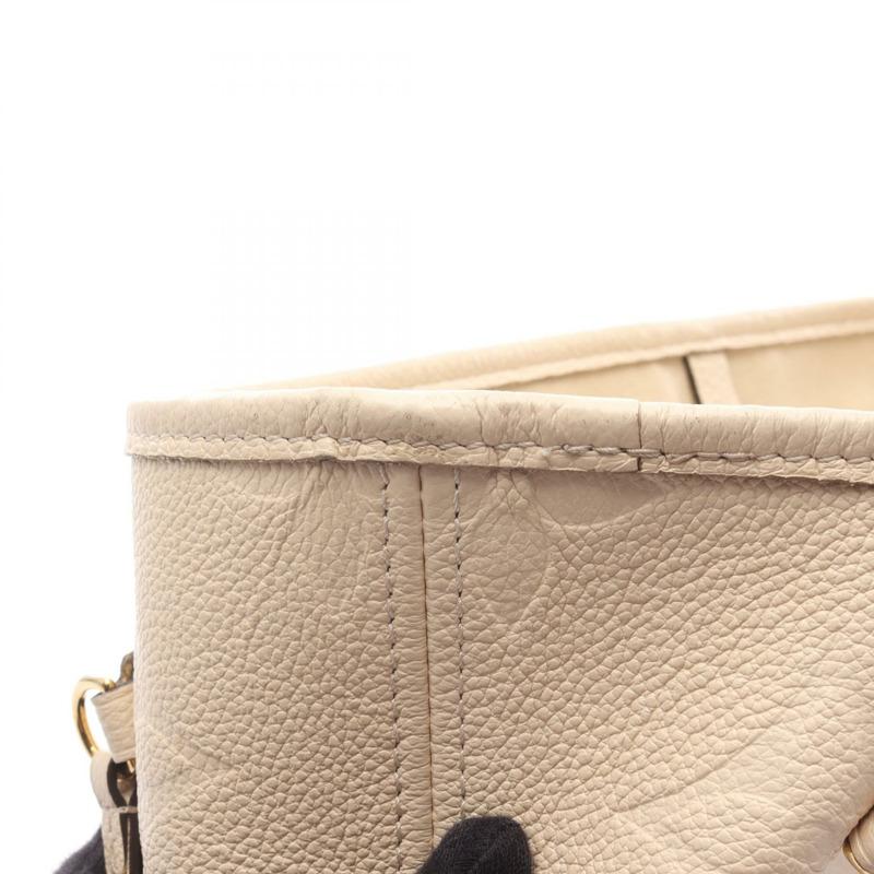 路易威登 Neverfull MM 手提包 M46676 Monogram 印花皮革 米色 二手-13