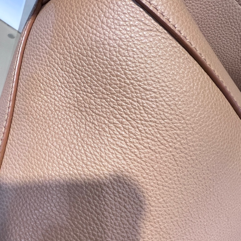 Loewe沙色粒面牛皮金釦中號Puzzle Edge手提肩斜背包-20