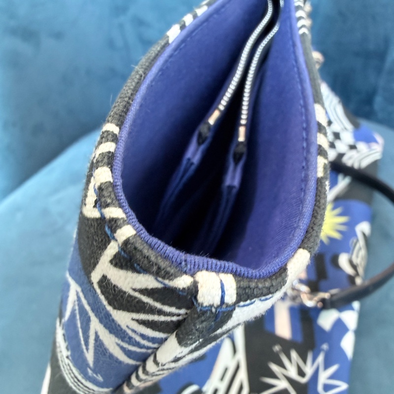 Chanel✨2019C 牛仔布郵輪塗鴉沙灘包購物包托特包 27開-19