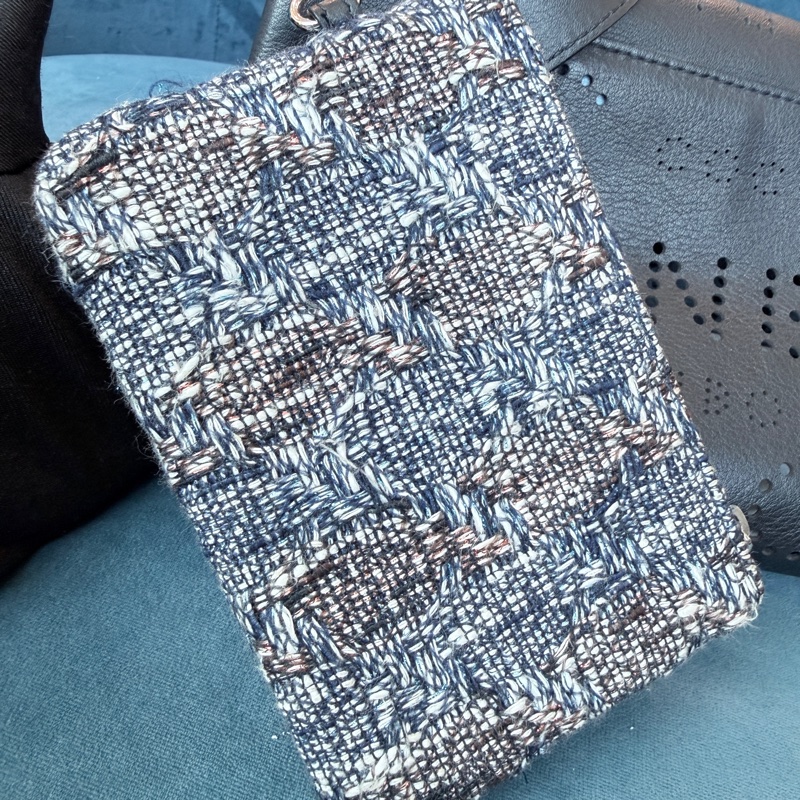 Chanel✨黑銀鏤空鏈條包斜背包腰包子母包 台灣購證-5