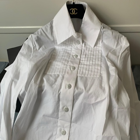 全新香奈兒白襯衫女40號