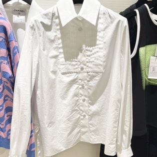 全新香奈兒白襯衫女40號-5
