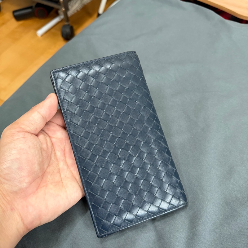 Bv編織對開長夾-0