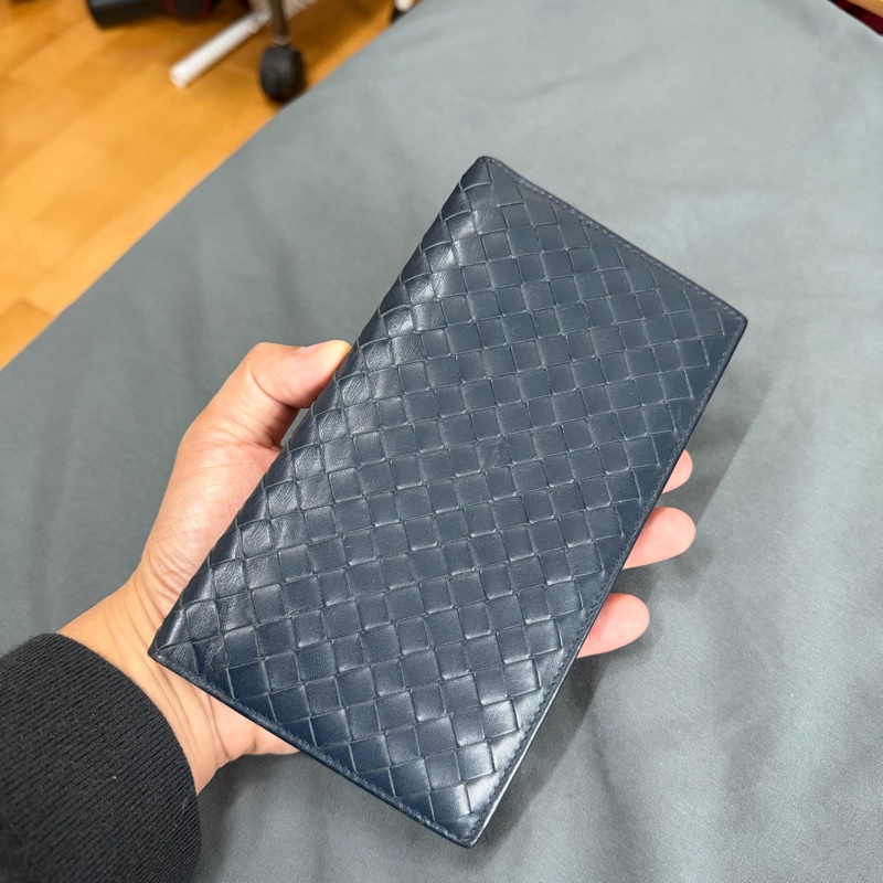 Bv編織對開長夾-1