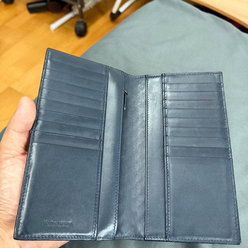 Bv編織對開長夾-5