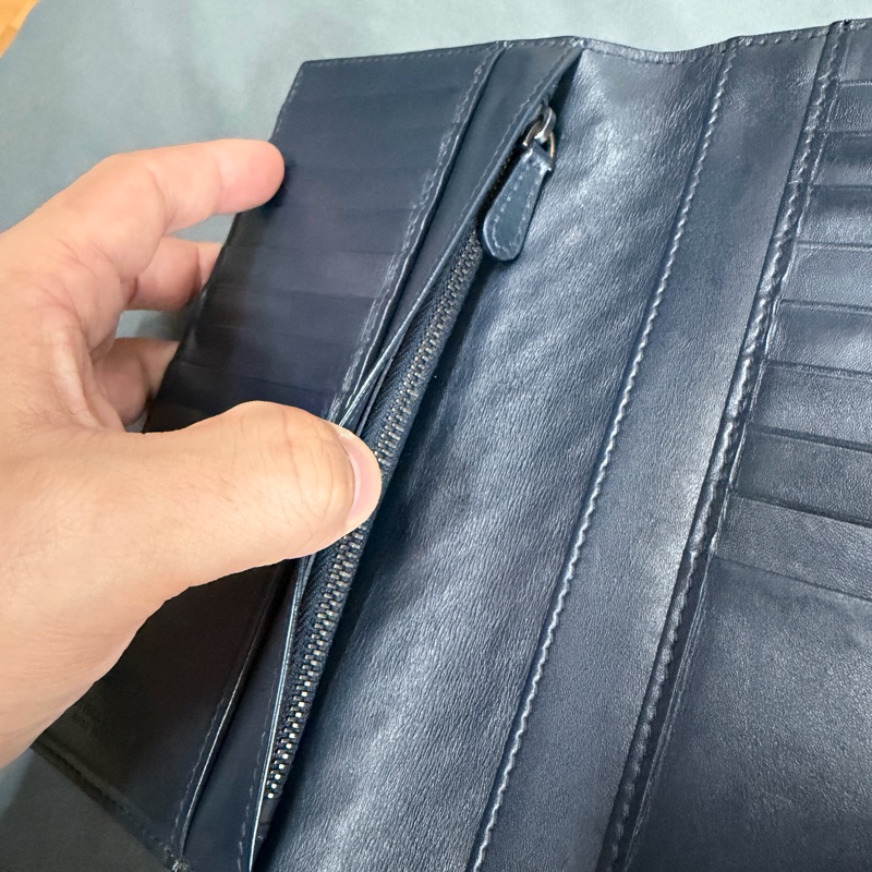 Bv編織對開長夾-6