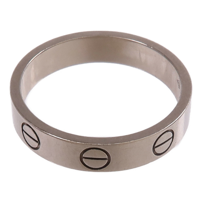 CARTIER 18K白金Mini Love Ring戒指Cartier#49/US#4.75-7