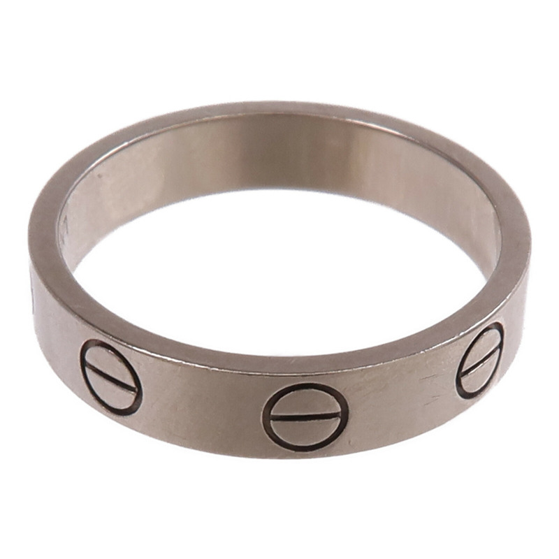 CARTIER 18K白金Mini Love Ring戒指Cartier#49/US#4.75-8