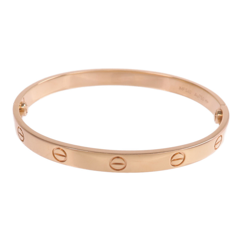 CARTIER 18K玫瑰金Love Bracelet手鐲Cartier#18-2