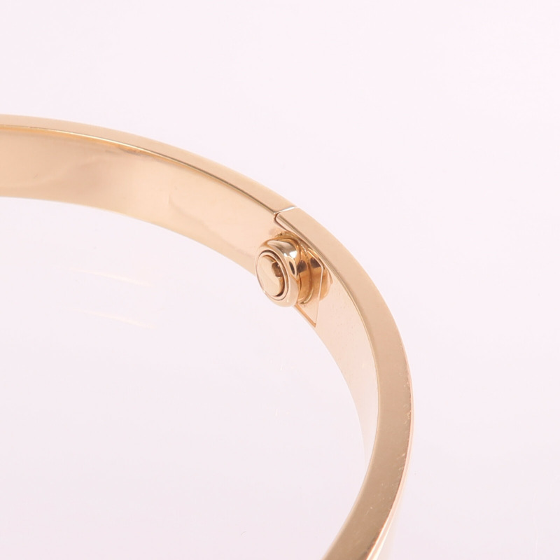 CARTIER 18K玫瑰金Love Bracelet手鐲Cartier#18-5