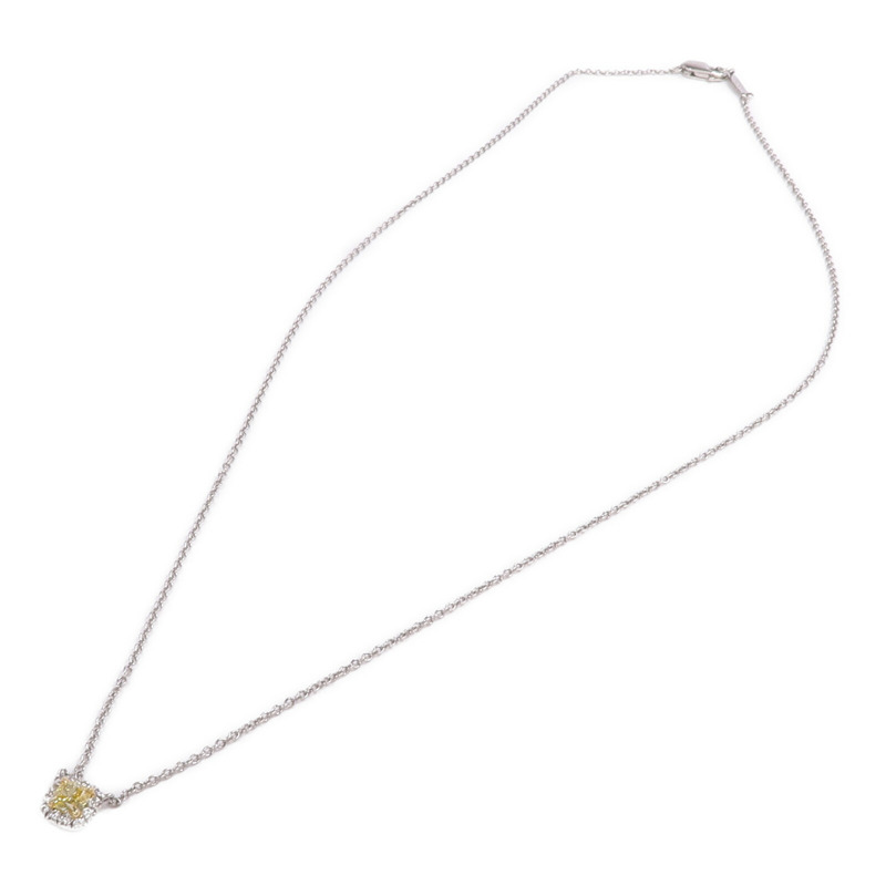TIFFANY&CO PT950鉑金/18K黃金Diamond Necklae鑽石項鍊-3