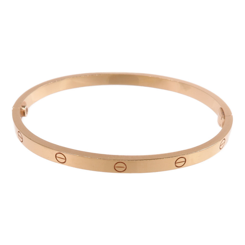 CARTIER 18K玫瑰金Love Bracelet Small Model手鐲Cartier#16-2