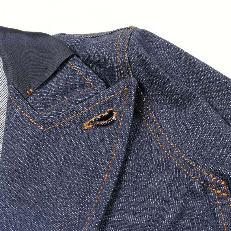 FENDI 牛仔外套外套,長袖,棉質,藍色,二手女款 #36-5