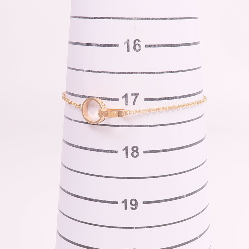 CARTIER 18K玫瑰金Love Bracelet手鏈-10