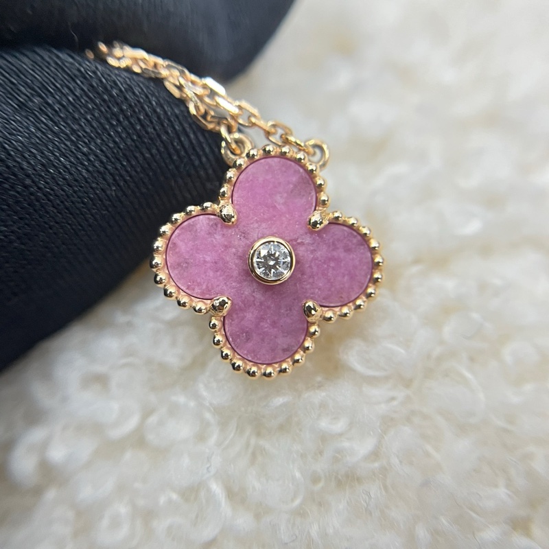 VCA 梵克雅寶21年聖誕款 單鑽四葉草項鍊 附件 包裝盒 21年身份卡-1