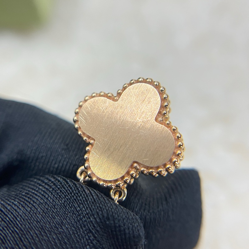 VCA 梵克雅寶21年聖誕款 單鑽四葉草項鍊 附件 包裝盒 21年身份卡-3