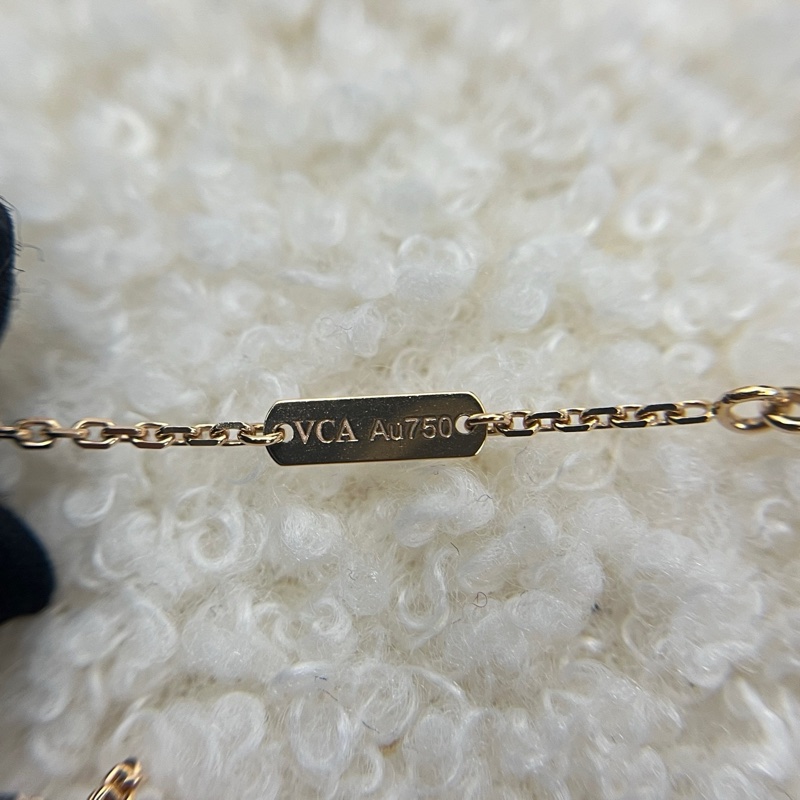 VCA 梵克雅寶21年聖誕款 單鑽四葉草項鍊 附件 包裝盒 21年身份卡-4