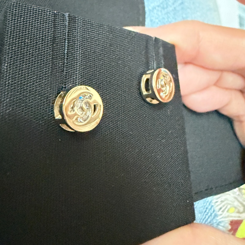 香奈兒。24b小金豆耳環。-2